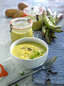 Preserved asparagus-potato soup