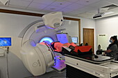 Patient undergoing radiotherapy