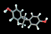 Bisphenol A molecule, illustration