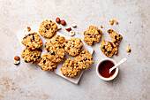 Oatmeal cookies with cranberries