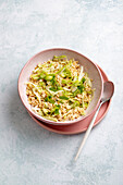 Pointed cabbage and oatmeal mix