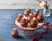 Schokoladen-Nougat-Cupcakes
