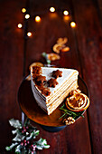 Layered honey cake