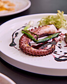 Grilled octopus with balsamic vinegar