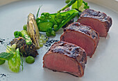 Duck breast with vegetables