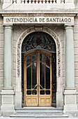 Entrance To The Intendencia De Santiago; Santiago, Santiago Metropolitan Region, Chile