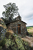Hermitage On The Mountain Site In Sil Valley, Location Of The Famous Ribeira Sacra Vineyards; Galicia, Spain
