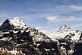 View Of Monch And Jungfrau From First; Grindelwald, Bernese Oberland, Switzerland