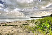 Kumuluswolken über der Dickenson-Bucht; St. John's, Antigua, Westindien
