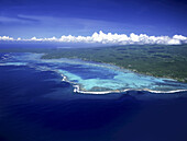 Aerial View Of The Coastline Of Savaii Island; Savaii Island, Samoa