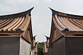 Roof With The Classic Taiwanese Style In The Folk Culture Village; Kinmen Island, Taiwan
