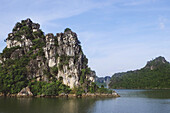 Rugged Rock Cliffs; Ha Long Bay, Vietnam