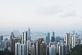 Blick vom Victoria Peak der Insel Hongkong; Hongkong, China