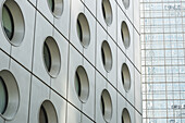 Detail Of The Facade Of Two Famous Skyscrapers In Central Hong Kong; Hong Kong, China