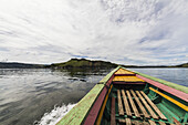Boat On Lake Sentani, Papua, Indonesia