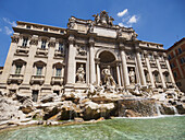 Trevi Fountain, Is Where The Aqueduct That Serves Rome, Italy Ends; Rome, Lazio, Italy