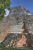 Bauwerk X, Becan, Maya-Ruinen; Campeche, Mexiko
