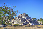 Temple Of Painted Niches, Mayapan Mayan Archaeological Site; Yucatan, Mexico