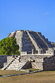 Castillo De Kukulcan, Mayapan Maya-Ausgrabungsstätte; Yucatan, Mexiko