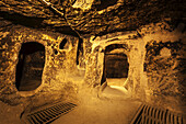 Tunnel und Höhlen in der unterirdischen Stadt Kaymakli; Kaymakli, Türkei