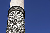 Ornate Facade Of A Column; Rome, Italy