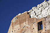 Ruins Of A Stone Wall; Rome, Italy