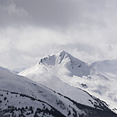 Snow Covered Mountain Peak; Whistler, British Columbia, Canada