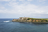 Lighthouse And Cliff; San Juan, Puerto Rico
