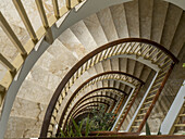 Looking Down A Spiral Staircase; Andalusia, Spain