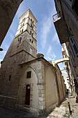 Church Bell Tower In The Backstreets Of Ancient Citadel