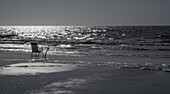 Fishing Pole On An Empty Chair; Hilton Head Island, South Carolina, United States Of America