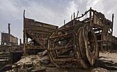 The Abandoned Diamond Mine Of Elizabeth Bay Lies Rusting Along The Shore Of The Ocean; Namibia