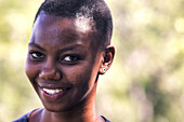Portrait Of An African Woman Smiling; South Africa