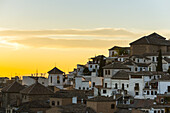 Beautiful Sunset In Albaicin Neighbourhood; Granada, Andalucia, Spain