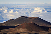 Cinder Cones And Calderas From Ancient Lava Eruptions Atop 4200 Meter Mauna Kea, Tallest Mountain In Hawaii; Island Of Hawaii, Hawaii, United States Of America