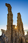 Tufa Formations At Sunrise, Mono Lake; Lee Vining, California, United States Of America