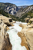 View Of Nevada Fall, Yosemite National Park; California, United States Of America
