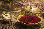 Saffron For Sale At The Tajrish Bazaar; Tehran, Iran