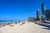 Surfers Paradise, a seaside resort and beach along the Gold Coast; Queensland, Australia