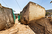 Straßenszene in Harar Jugol, der befestigten historischen Stadt; Harar, Region Harari, Äthiopien