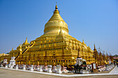 Shwezigon Pagoda, Buddhist Temple; Bagan, Mandalay Region, Myanmar