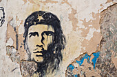 Wandgemälde von Che Guevara, Altstadt, UNESCO-Weltkulturerbe; Havanna, Kuba