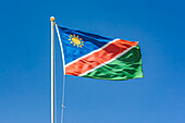 Flag of Namibia, Etosha National Park; Namibia