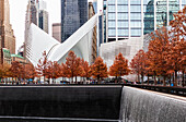 9/11-Gedenkstätte und World Trade Center; New York City, New York, USA