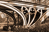 Decorative structure of a bridge, Central Park, Manhattan; New York City, New York, United States of America