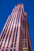 Americas Tower reaching to a deep blue sky; New York City, New York, United States of America