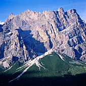Mt Lagazuoi on Falzarego Pass, Cortina d'Ampezzo, Dolomites, Veneto, Italy