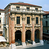 Außenseite eines Gebäudes, Vicenza, Italien