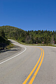 Two Lane Highway, Gaspe, Quebec, Canada