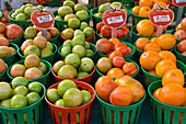 Produkte auf dem Obst- und Gemüsemarkt